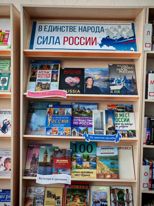 Книжная выставка «В единстве народа – сила России»