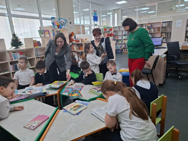 В библиотеке